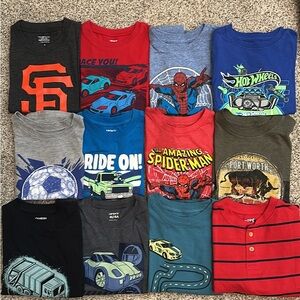 4T Boys Graphic Tees - Cars, Spider-Man, Hot Wheels & Sports Designs